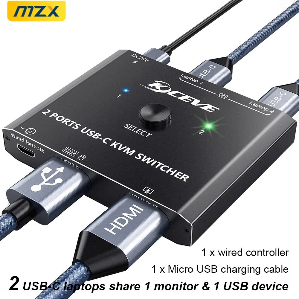 KVM USB ġ ñ, 2 in 2 Out ó, CŸ Ʈ ǻ  HD , HDMI ȣȯ, 4K 60Hz Ű 콺 